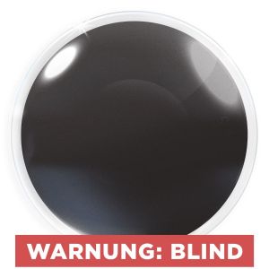 Farbige schwarze Kontaktlinsen für Cosplay und Halloween - Blind Black von MeralenS - 1 Paar (2 Stück)