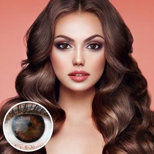 Farbige Braune Premium Kontaktlinsen Siena Choco von GLAMLENS
