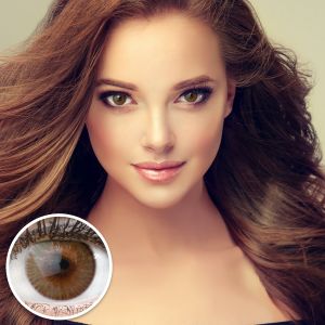 Farbige Braune Premium Kontaktlinsen Verona Brown von GLAMLENS