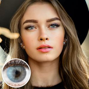 Farbige Graue Premium Kontaktlinsen Ancona Gray von GLAMLENS