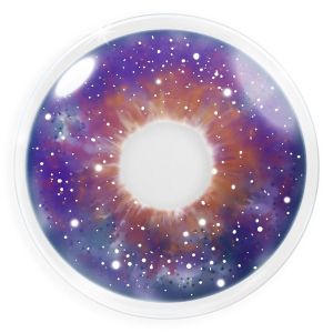 Farbige lila Kontaktlinsen für Cosplay und Halloween - Galaxy von MeralenS - 1 Paar (2 Stück)