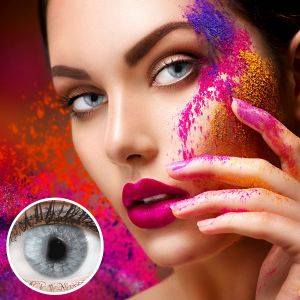 Blaue Kontaktlinsen - Keira Blue | Premium Comfort | Stark deckend | DIA 14.20 - mit und ohne Stärke | 1 Paar (2 Stück) von GLAMLENS