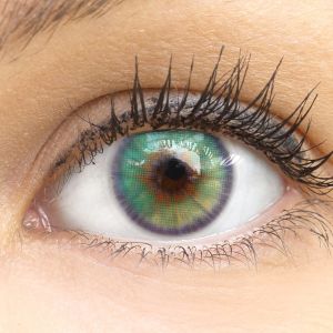 Farbige Premium Kontaktlinsen in Olbia Jade Green von GLAMLENS