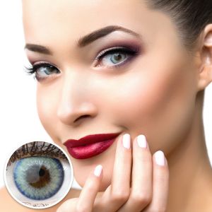 Farbige Blaue Kontaktlinsen Padua Aqua 