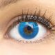 Farbige blaue Premium Kontaktlinsen Amalfi Azul von GLAMLENS