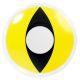 Gelbe Halloween Kontaktlinsen mit Stärke – Cat Eye für Katzenaugen, Cosplay & Halloween von MeralenS (1 Paar)
