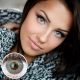 Farbige Blaue Premium Kontaktlinsen Flora Brillant Blue von GLAMLENS
