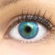 Nahaufnahme der Choco Kontaktlinsen, 14mm – weiche, natürliche und stark deckende Silikon-Hydrogel-Linsen für einen intensiven braune Augenlook.