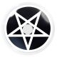 Farbige schwarze Kontaktlinsen für Cosplay und Halloween - Pentagram von MeralenS - 1 Paar (2 Stück)