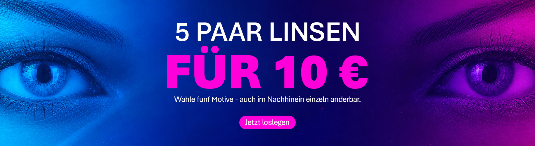 5 Glamlens Kontaktlinsen für 10 Euro – fünf Lieblingsmotive antippen