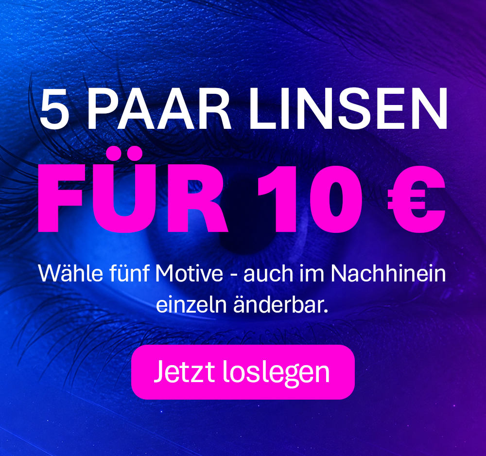 5 Glamlens Kontaktlinsen für 10 Euro – jetzt spielen