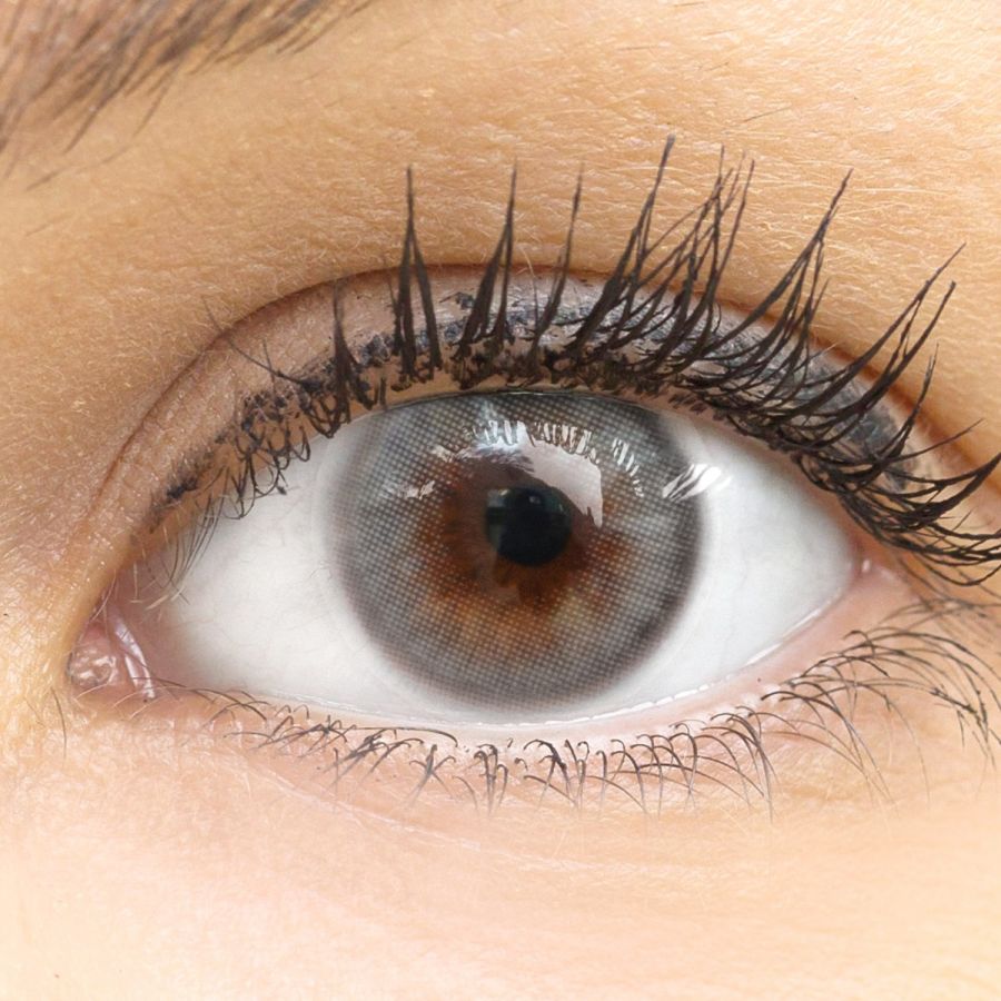 Graue Kontaktlinsen - Augusta Ice Gray | Premium Comfort | Stark deckend | DIA 14.20 - ohne Stärke | 1 Paar (2 Stück) von GLAMLENS