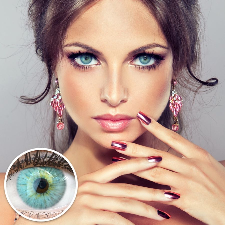 Graue Kontaktlinsen - Parma Gray | Premium Comfort | Stark deckend | DIA 14.20 - ohne Stärke | 1 Paar (2 Stück) von GLAMLENS