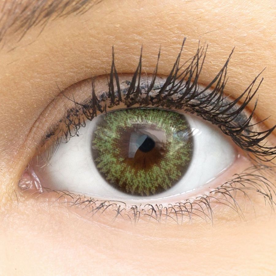 Grüne Kontaktlinsen - Palermo Green | Premium Comfort | Stark deckend | DIA 14.00 - ohne Stärke | 1 Paar (2 Stück) von GLAMLENS