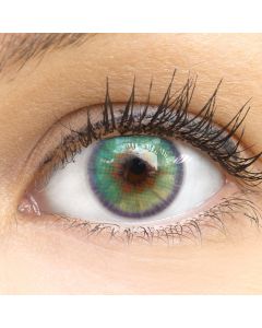 Farbige Premium Kontaktlinsen in Olbia Jade Green von GLAMLENS