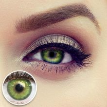 Grüne Kontaktlinsen - Florence Green | Premium Comfort | Stark deckend | DIA 14.00 - ohne Stärke | 1 Paar (2 Stück) von GLAMLENS