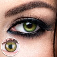 Grüne Kontaktlinsen - Mirel Green | Premium Comfort | Stark deckend | DIA 14.00 - ohne Stärke | 1 Paar (2 Stück) von GLAMLENS